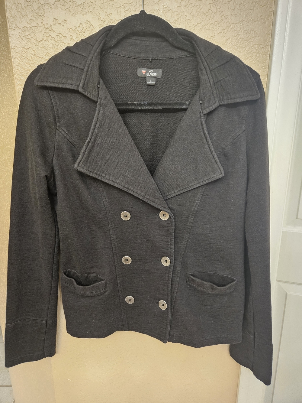 Guess Black Double-Breasted Women's Jacket "S"